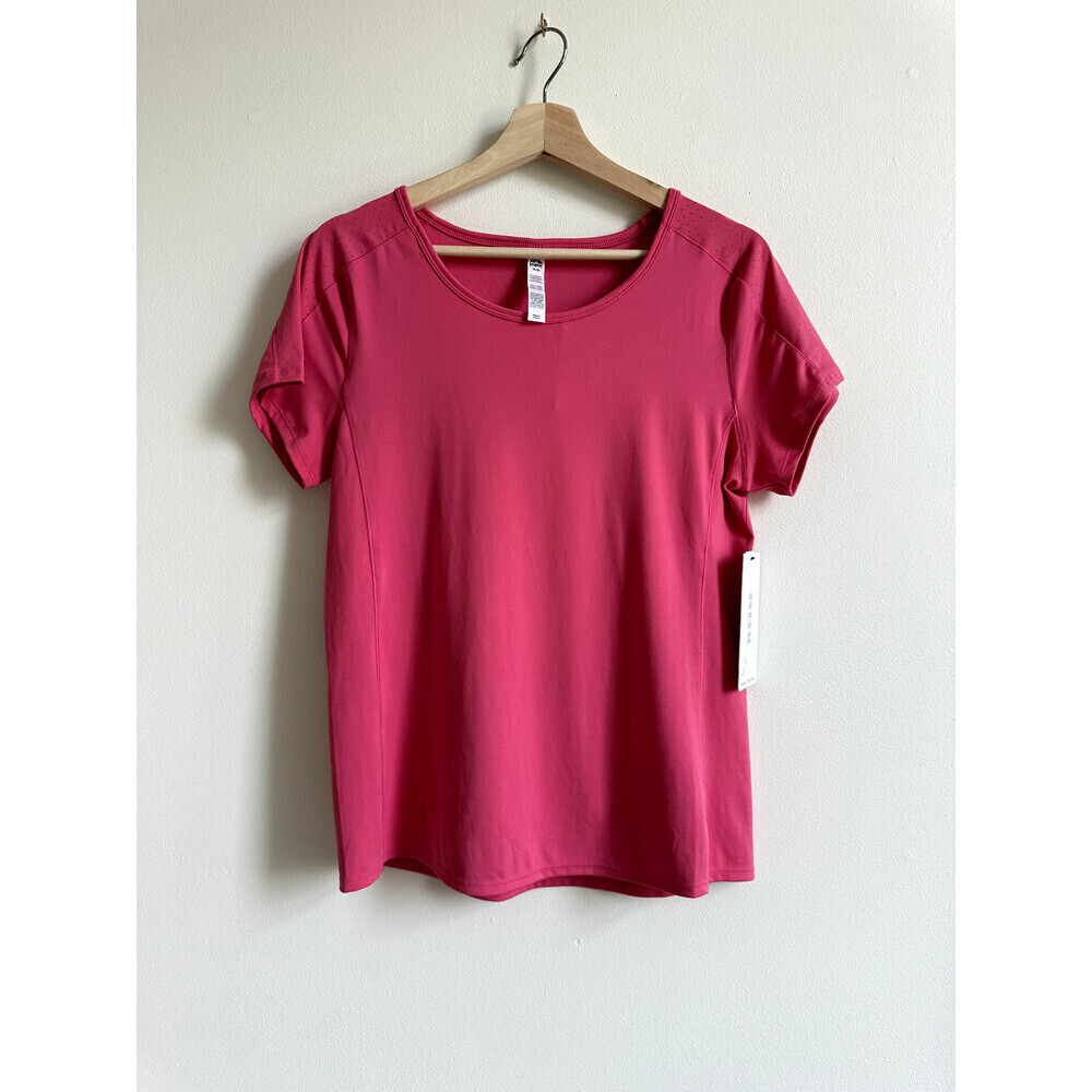 RBX Active Women's Fit Running Workout Short Sleeve Top In Pink M $38